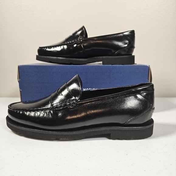 Rockport Other - Rockport Mens Modern Pref Penny Loafer Dress Shoes Leather Black Size 7.5W NEW